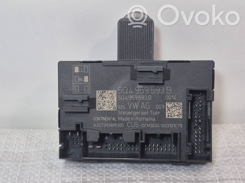 Unité de commande module de porte   5Q4959593B,A2C7392890300