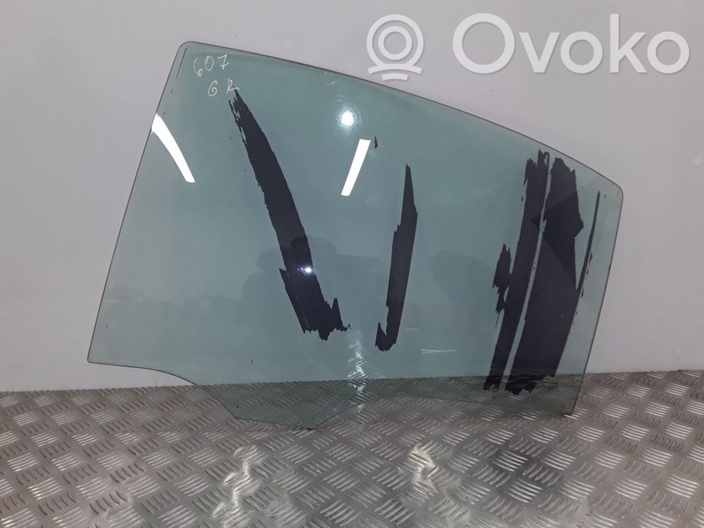 Peugeot 607 Rear door window glass 