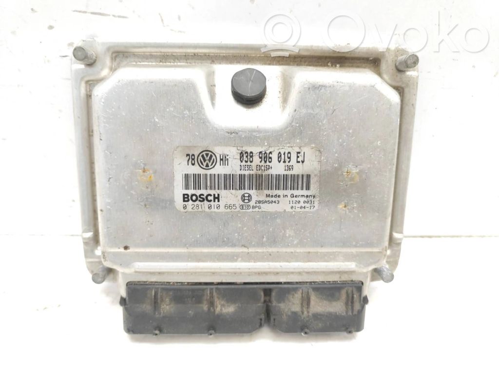 Engine control unit/module   038906019EJ,28SA5043,0281010665