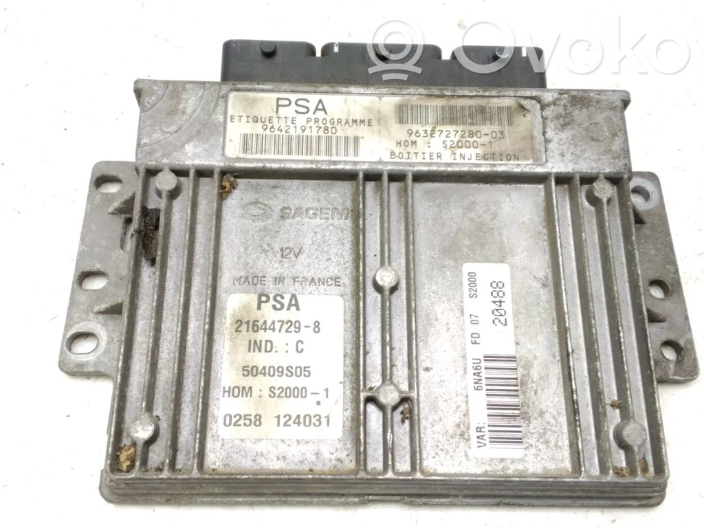 Citroen Xsara Picasso Engine control unit/module 