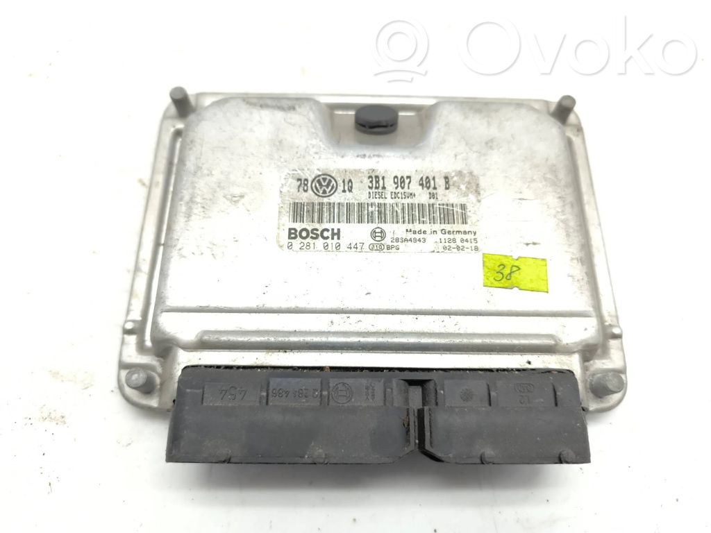 Engine control unit/module   3B1907401B,0281010447,28SA4843