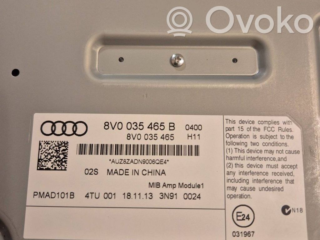 Audi A3 S3 8V Amplificatore 