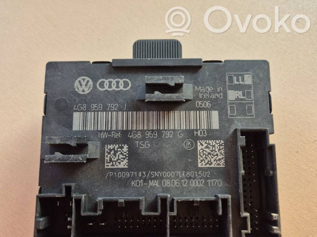 Unidad de control/módulo de la puerta   4G8959792J,4G8959792G