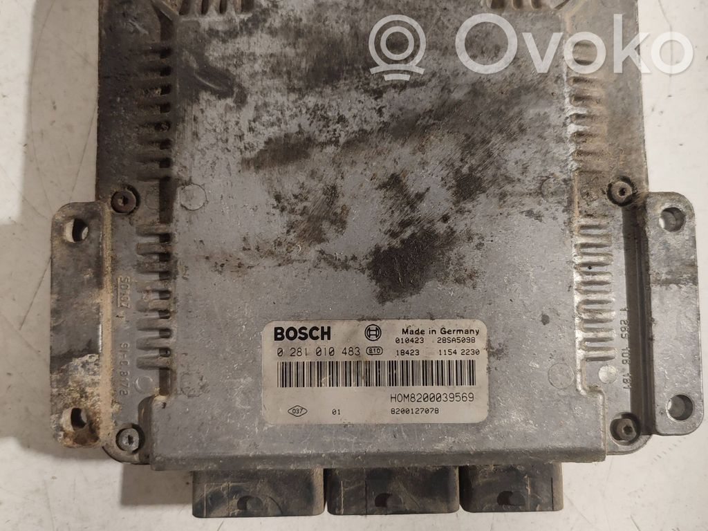 Engine control unit/module   0281010483,8200039569