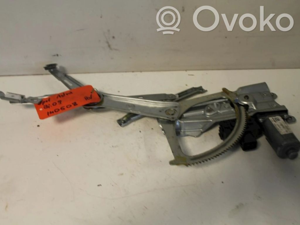 Opel Astra H Regulador manual de la ventanilla delantera 