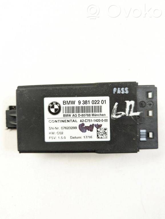 BMW 7 G11 G12 Module de commande de siège 