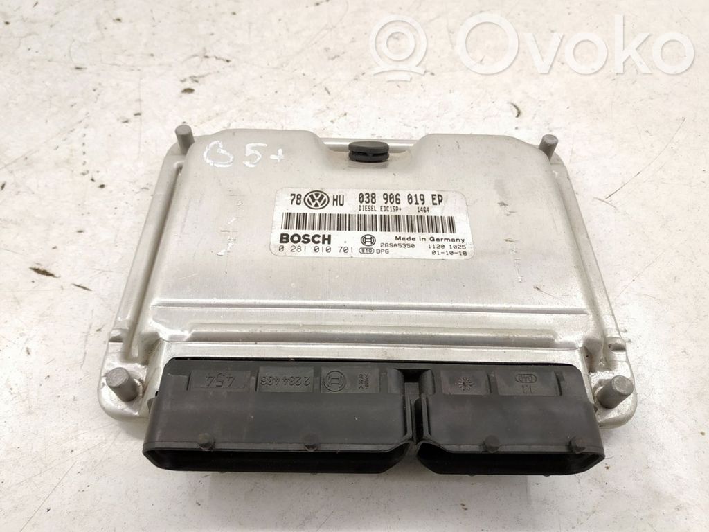 Engine control unit/module   038906019EP,0281010701,0281010701,038906019EP