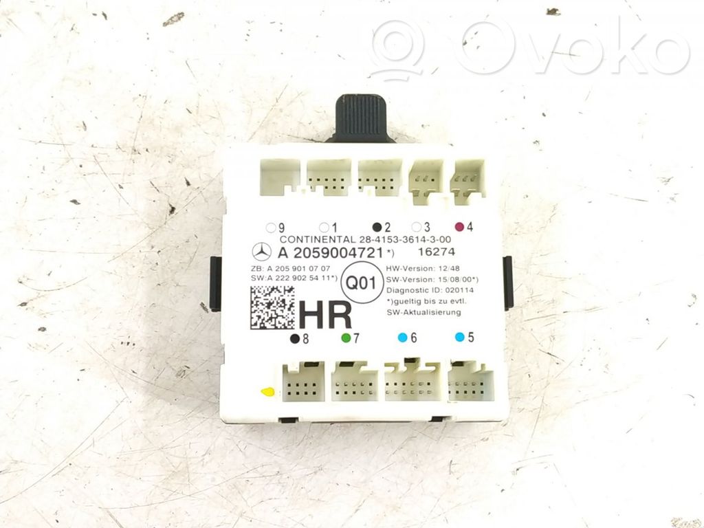 Mercedes-Benz C W205 Door control unit/module 