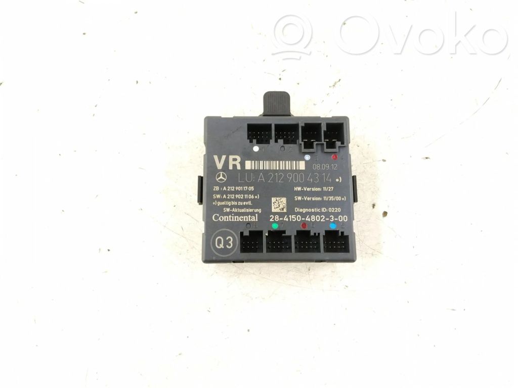 Mercedes-Benz CLS C218 X218 Door control unit/module 
