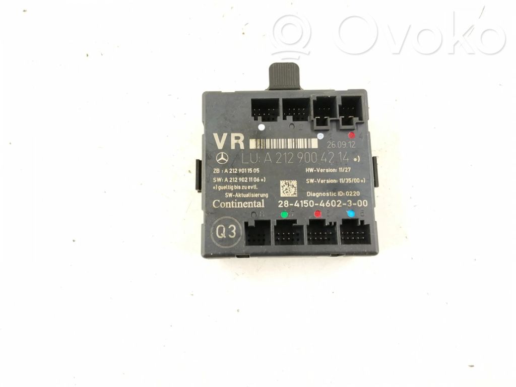 Mercedes-Benz E W212 Door control unit/module 