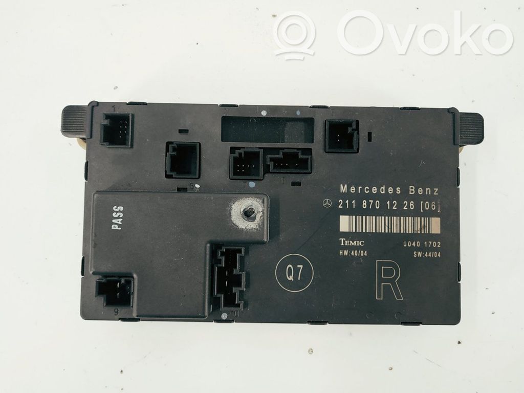 Door control unit/module   A2118701226,2118701226,2118701226,A2118701226