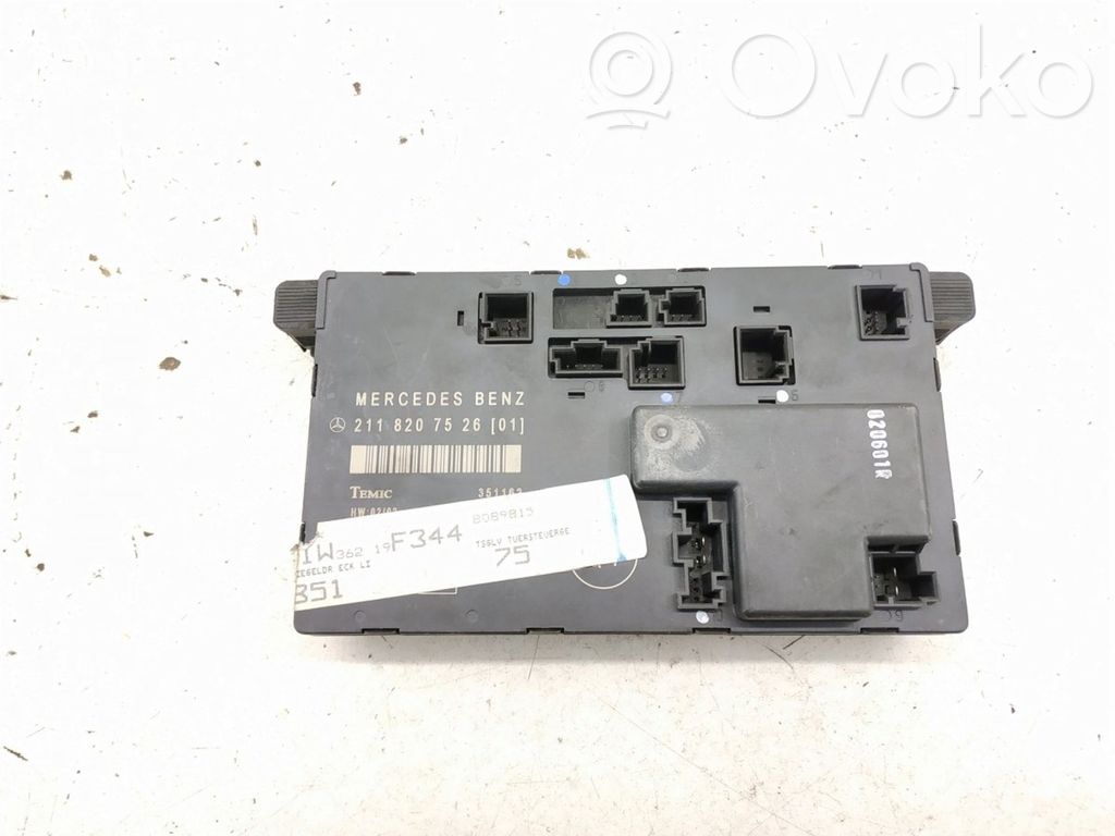 Unité de commande module de porte   A2118207526,2118207526,2118207526,A2118207526