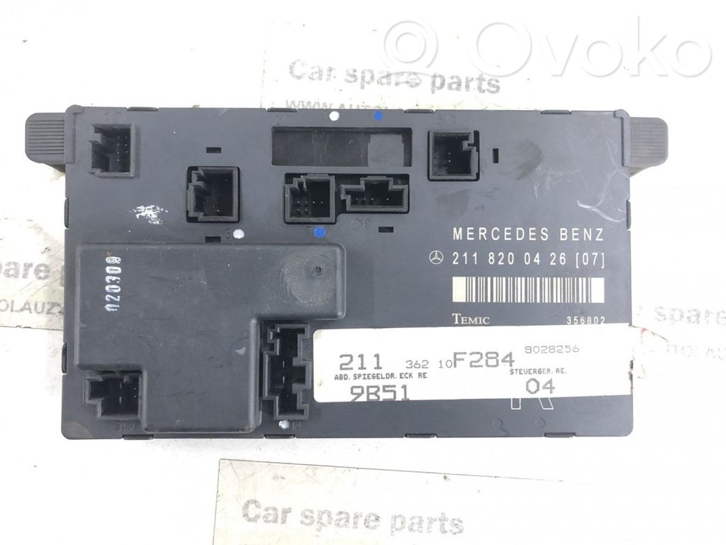 Unité de commande module de porte   A2118200426,2118200426,2118200426,A2118200426