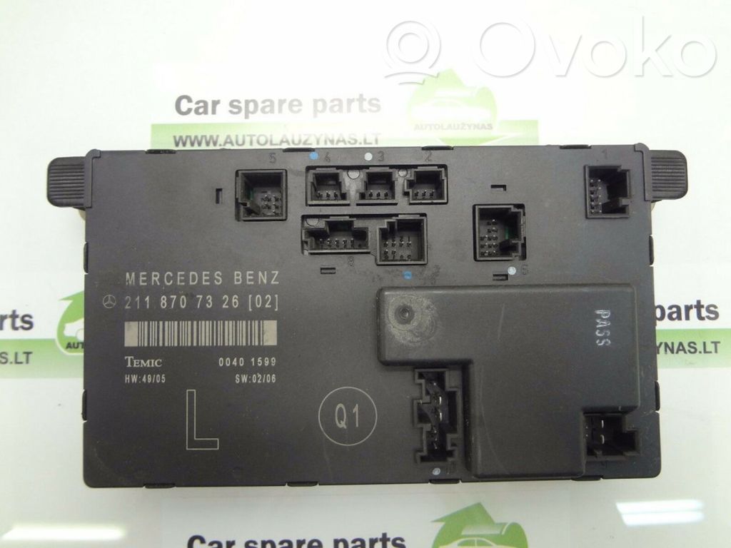 Door control unit/module   A2118707326,2118707326,2118707326,A2118707326