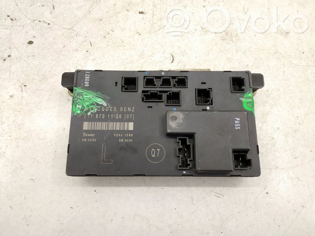 Door control unit/module   A2118701126,2118701126,2118701126,A2118701126