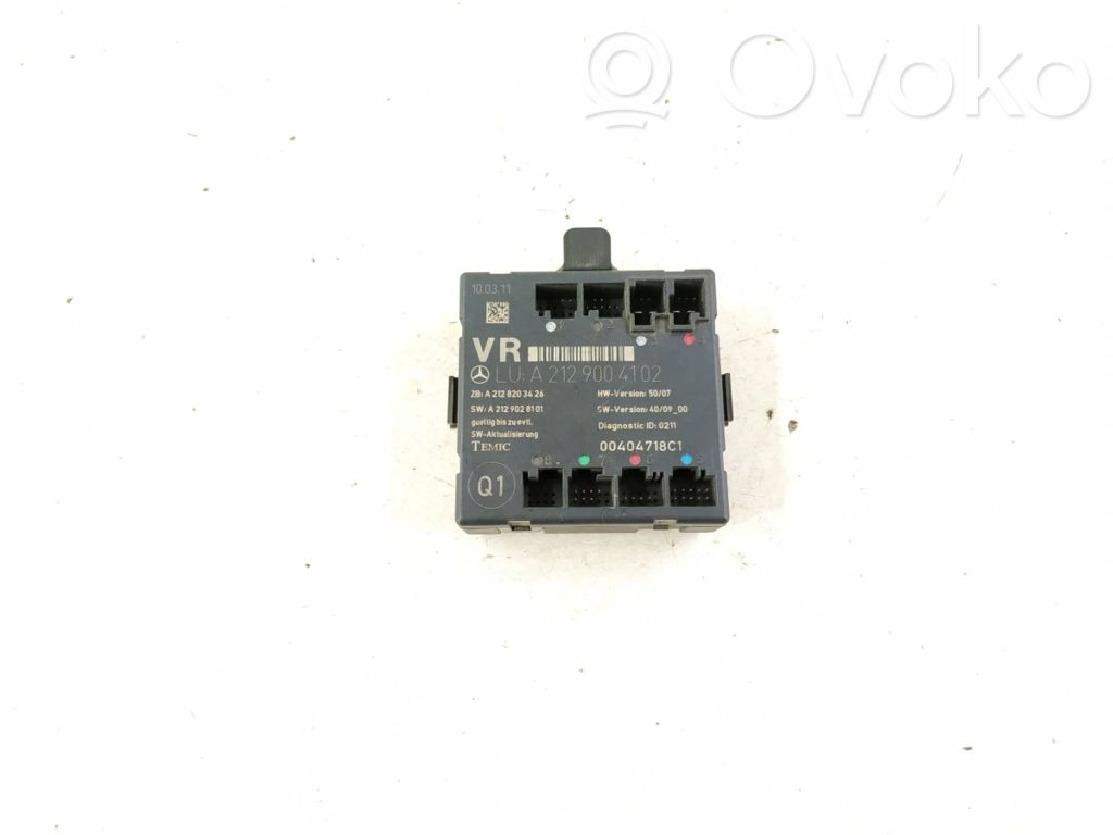 Mercedes-Benz E W212 Door control unit/module 
