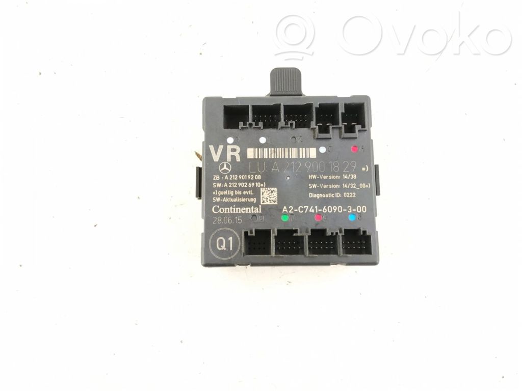 Mercedes-Benz E W212 Door control unit/module 