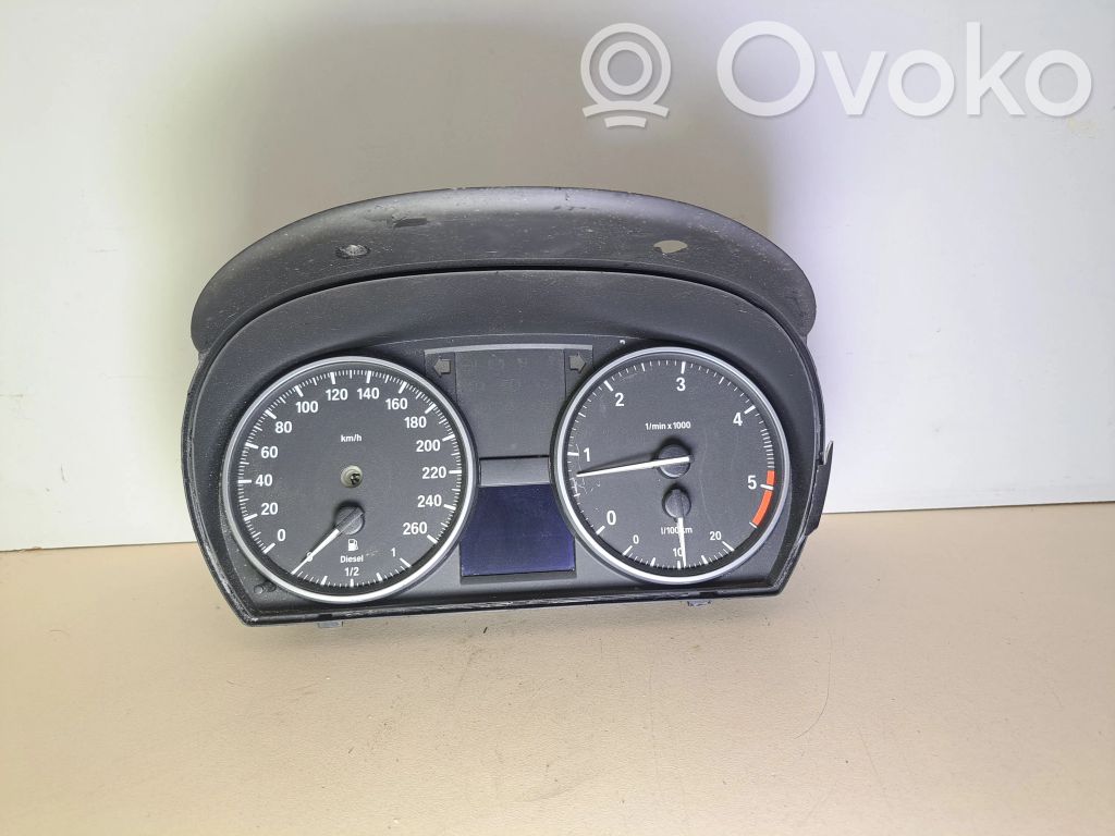 BMW 3 E90 E91 Spidometrs (instrumentu panelī) 