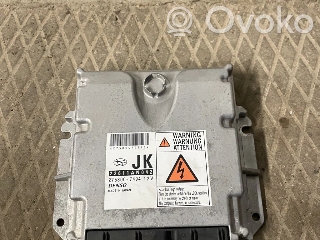Unidad de control/módulo del motor   22611AN042,2758007494