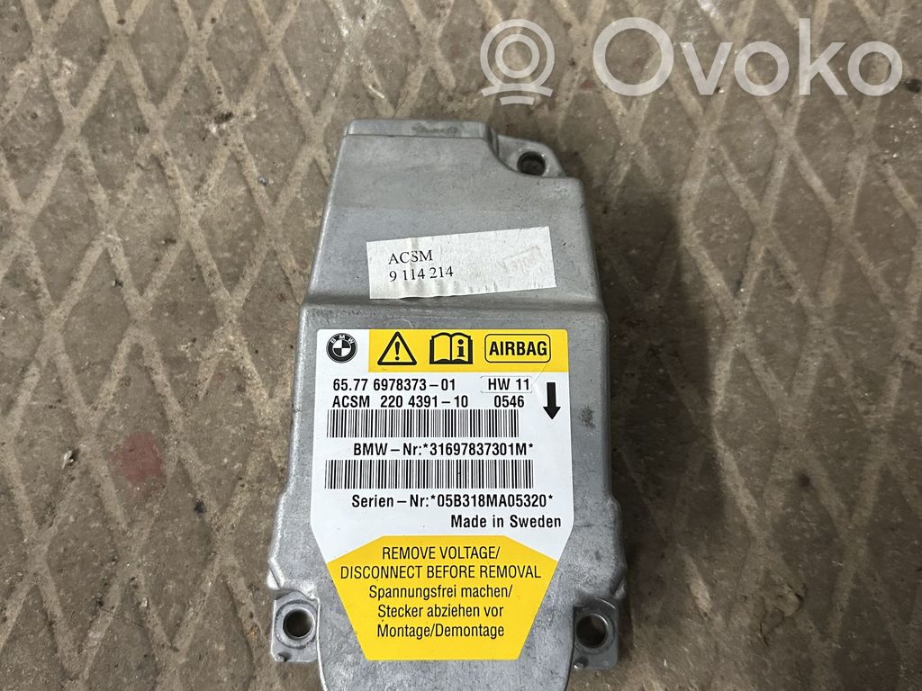 BMW 5 E60 E61 Sterownik / Moduł Airbag 