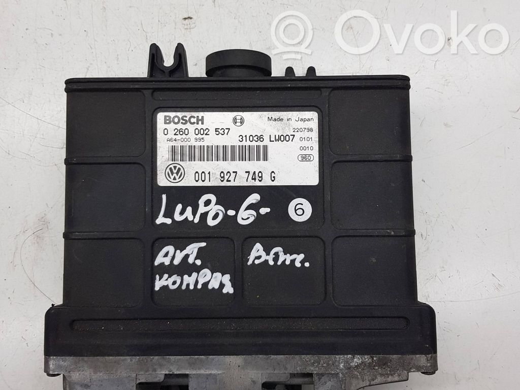 Engine control unit/module   001927749G,0260002537