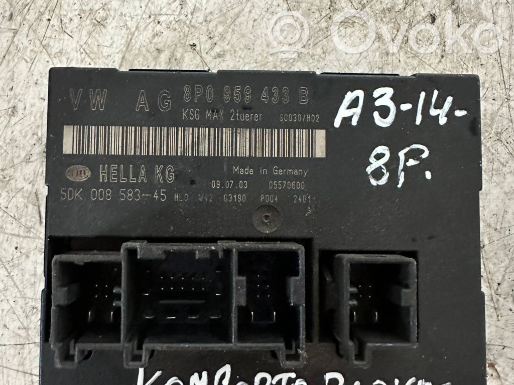 Audi A3 S3 8P Comfort/convenience module 