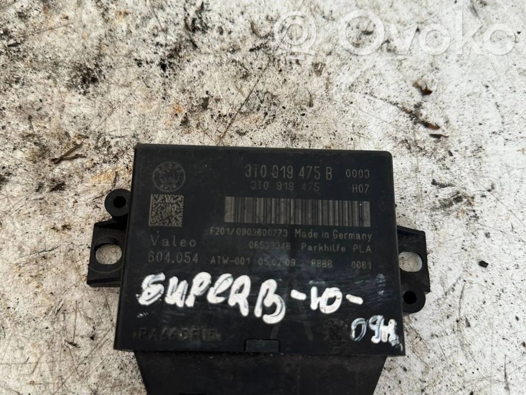 Skoda Superb B6 (3T) Parking PDC control unit/module 