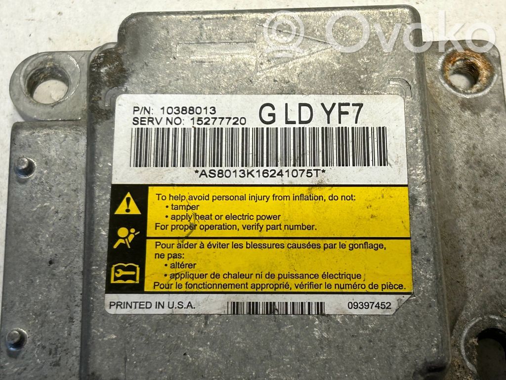 Airbag control unit/module   15277720,10388013,AS8013F16211075T