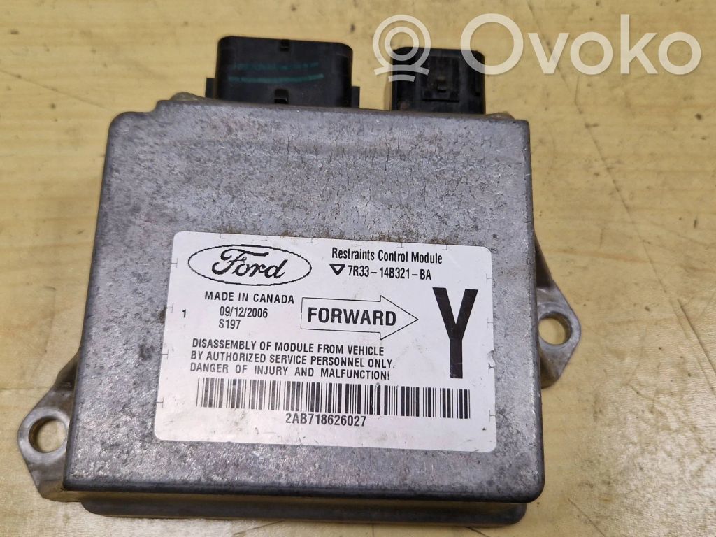 Airbag control unit/module   7R3314B321BA,2AB718626027,09122006