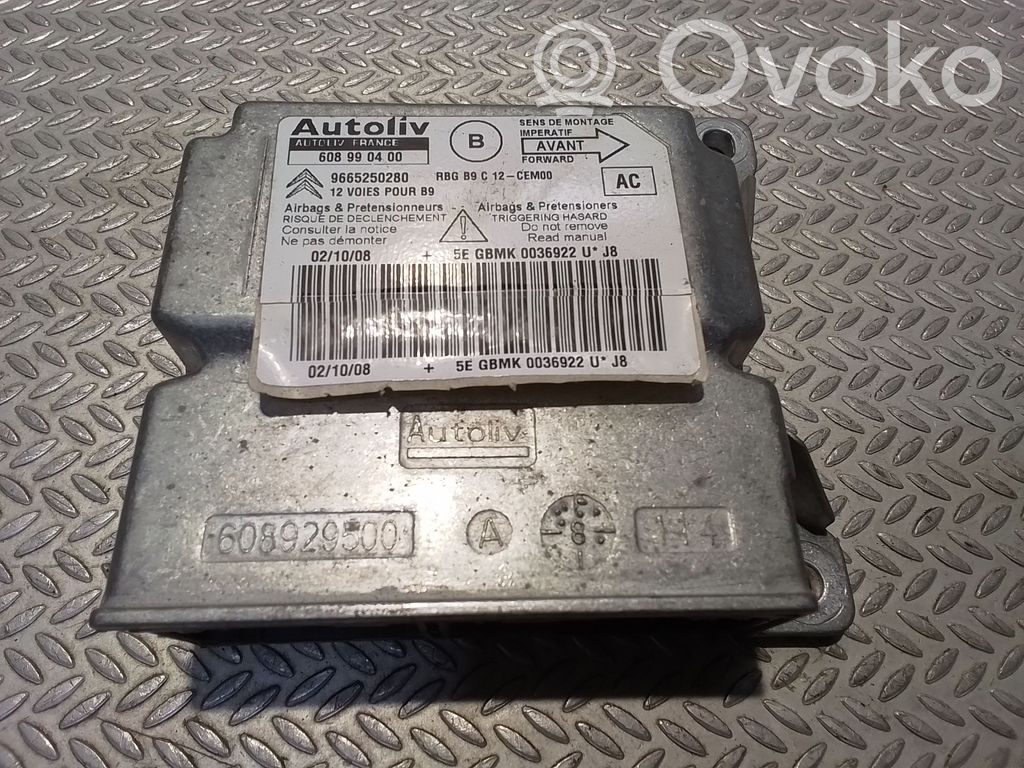 Peugeot Partner Airbag control unit/module 