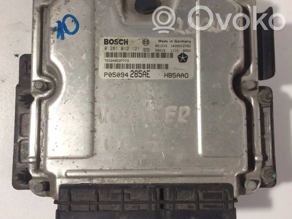 Engine control unit/module   P05094285AE,0281012121