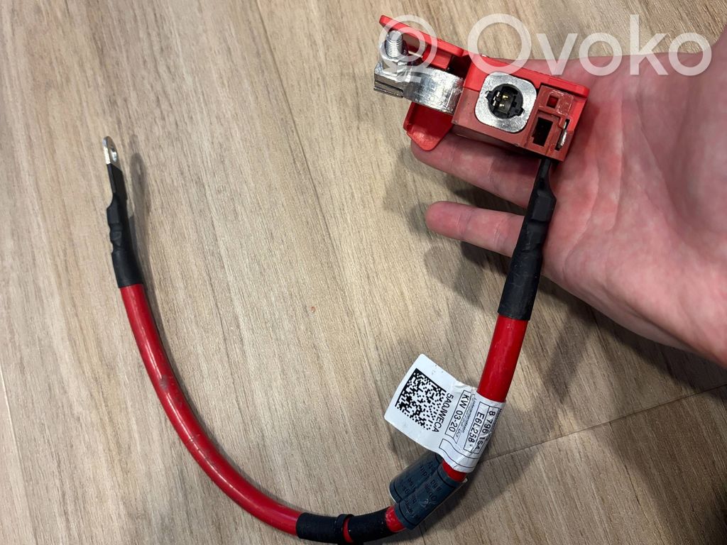 BMW 4 G22 G23 G24 G26 Plus / Klema / Przewód akumulatora 