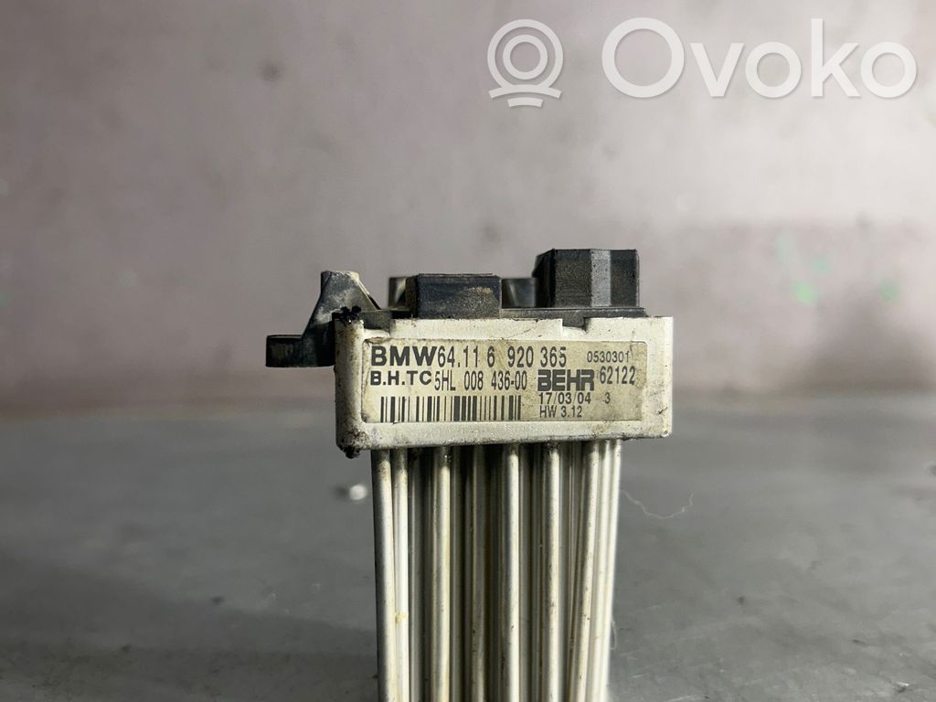 BMW 3 E46 Motor aerotermă/rezistor ventilator 
