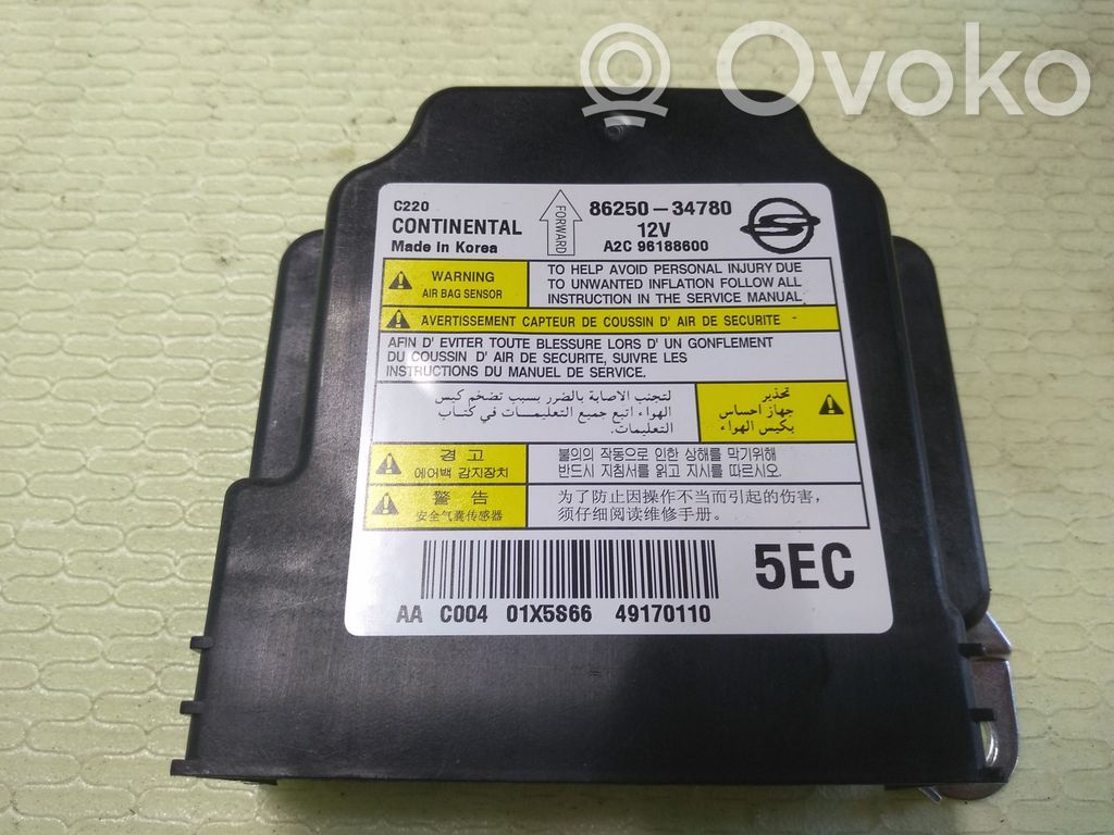 SsangYong Korando Airbag control unit/module 
