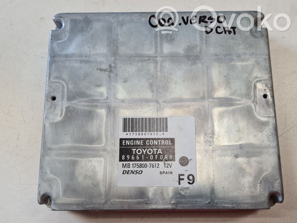 Engine control unit/module   896610F090,MB1758007612