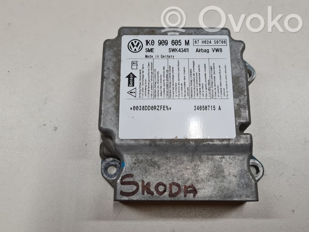 Skoda Octavia Mk2 (1Z) Sterownik / Moduł Airbag 