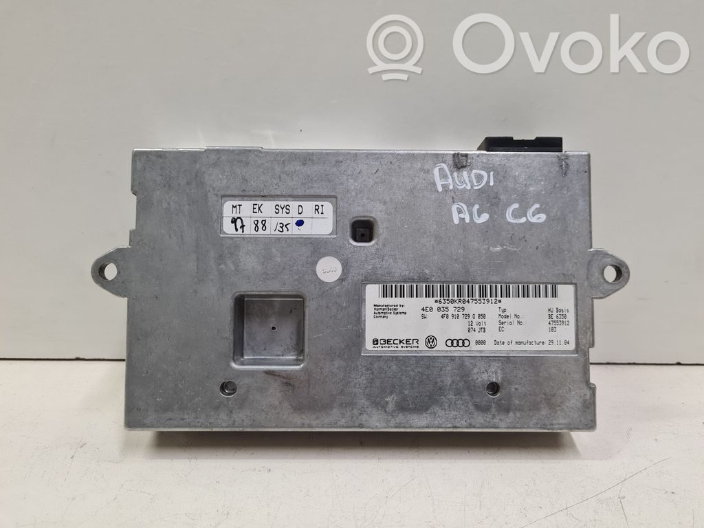 MMI control unit   4E0035729,4F0910729Q,BE6350