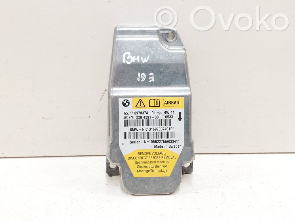 BMW 5 E60 E61 Airbag control unit/module 