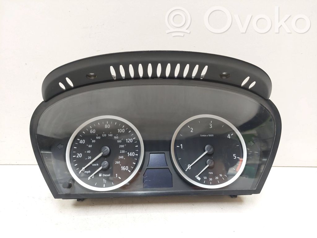 BMW 5 E60 E61 Spidometrs (instrumentu panelī) 