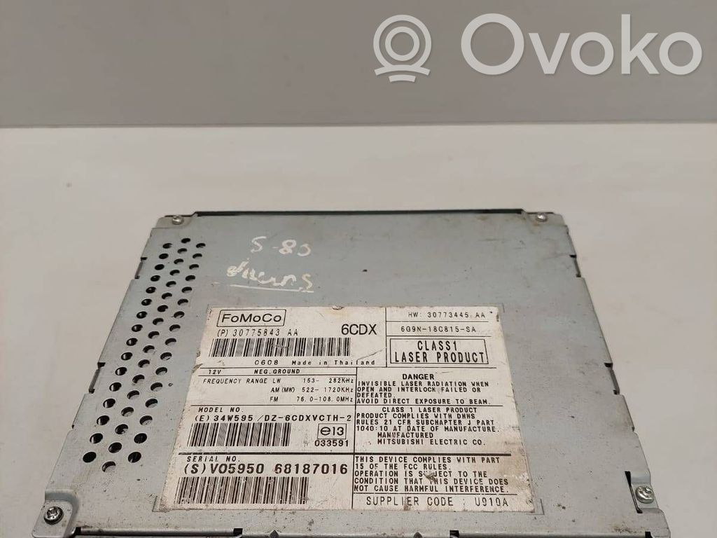 Volvo S80 Panel / Radioodtwarzacz CD/DVD/GPS 