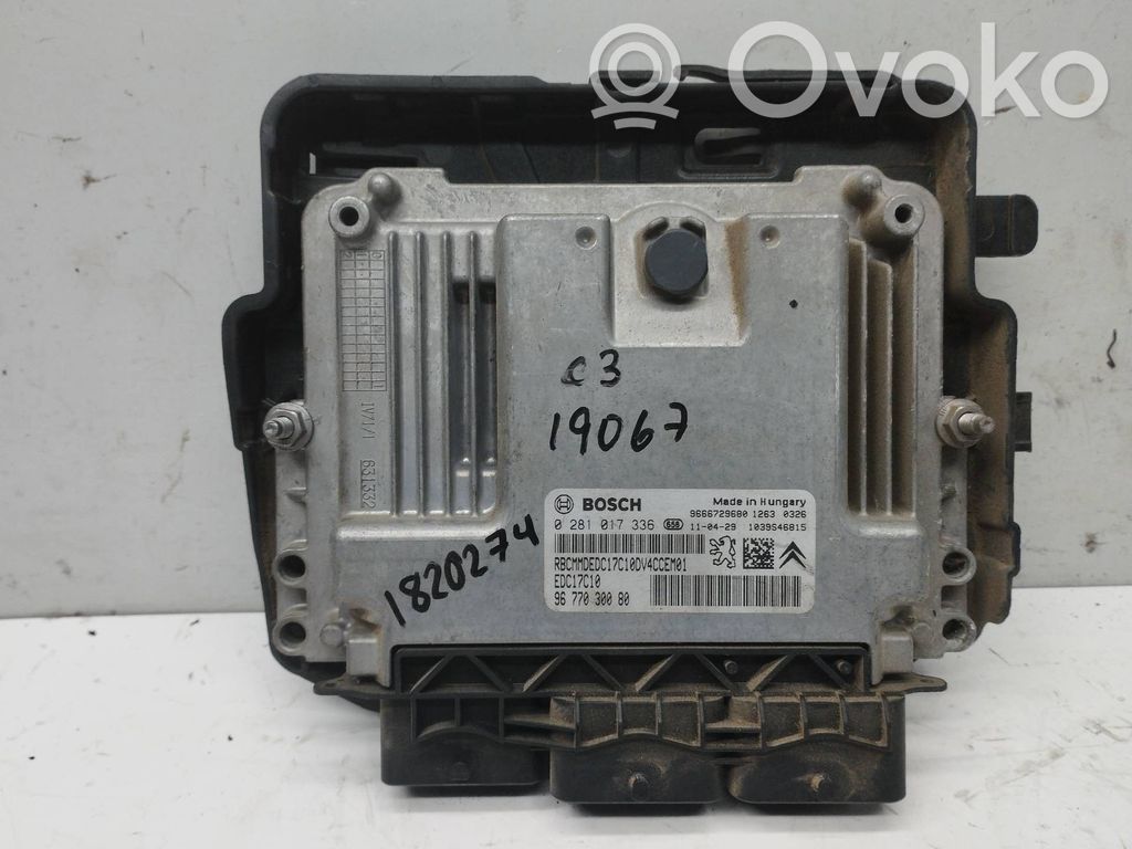 Engine control unit/module   0281017336,9666729680