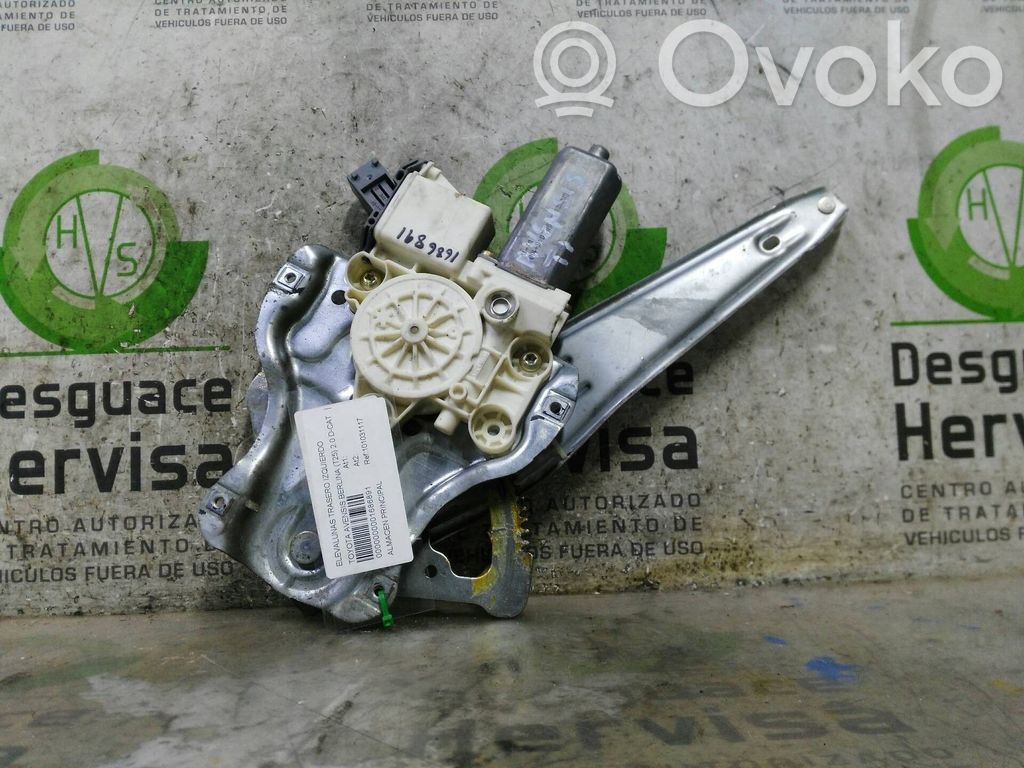 Toyota Avensis T220 Fensterhebermechanismus ohne Motor Tür hinten 