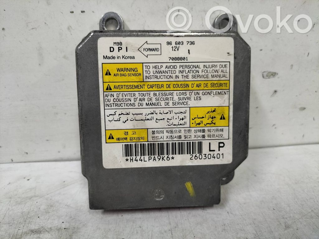 Airbag control unit/module   96603736,96603736,7088801