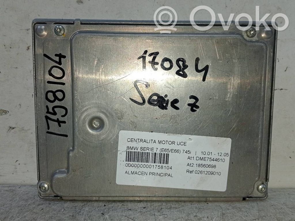 Engine control unit/module   0261209010,DME7544610,18560698