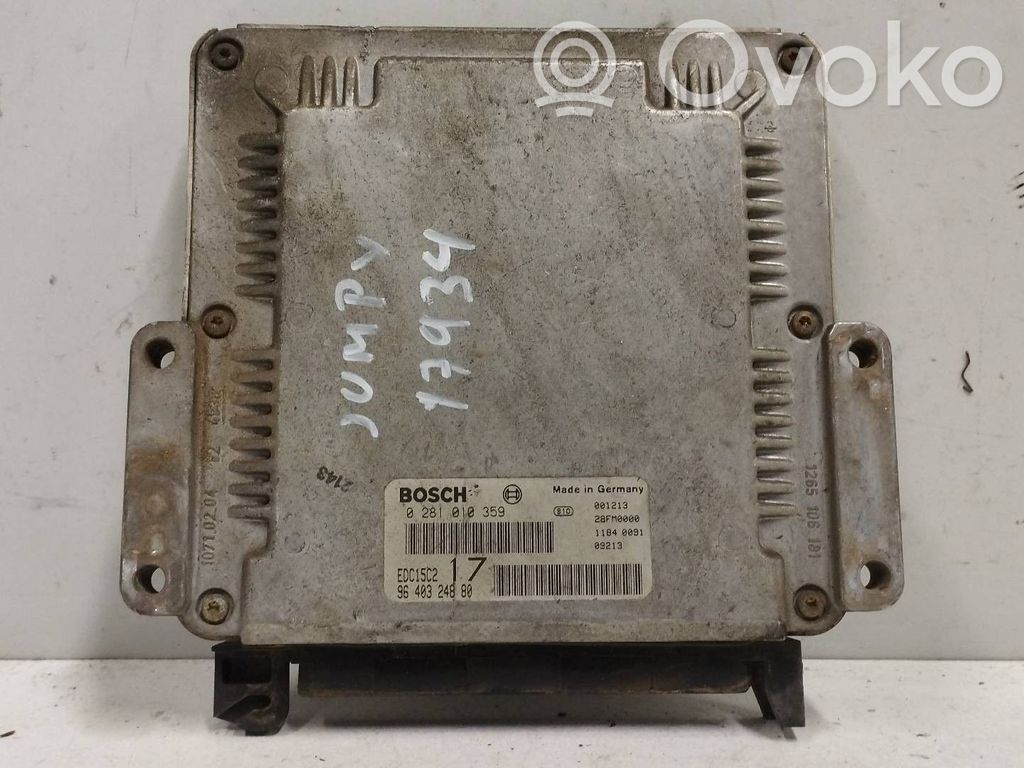Engine control unit/module   9640324880,0281010359,BOSCH