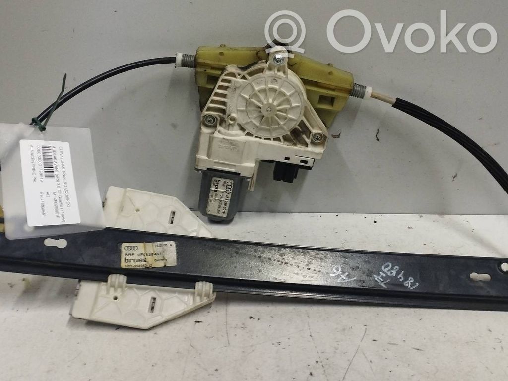 Audi A6 S6 C6 4F Meccanismo di sollevamento del finestrino posteriore senza motorino 