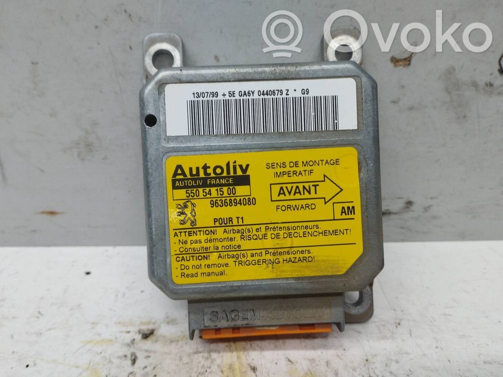 Peugeot 206 Unitate/modul de comandă airbaguri 