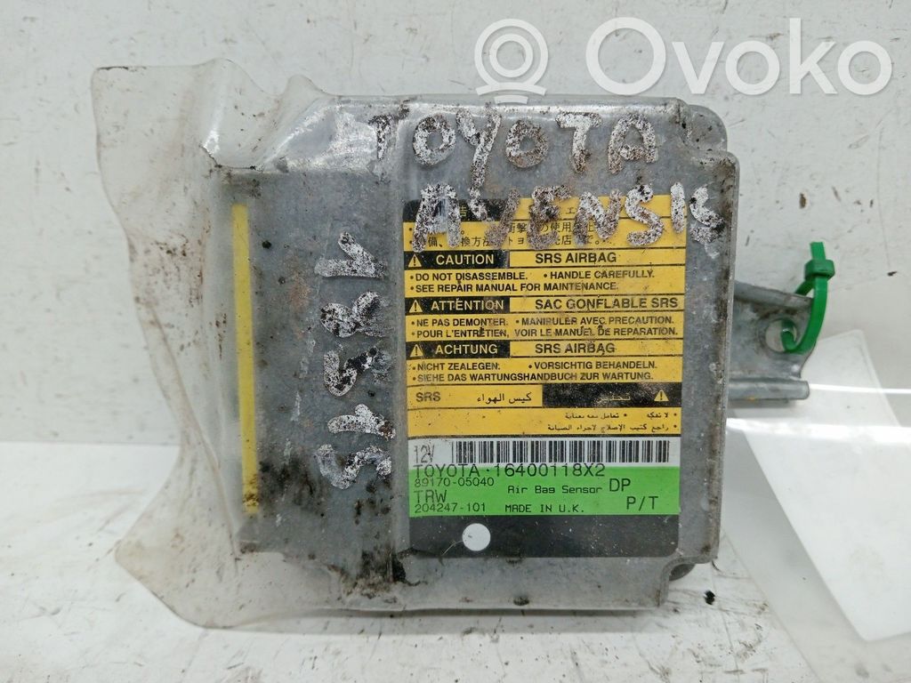 Toyota Avensis T220 Module de contrôle airbag 