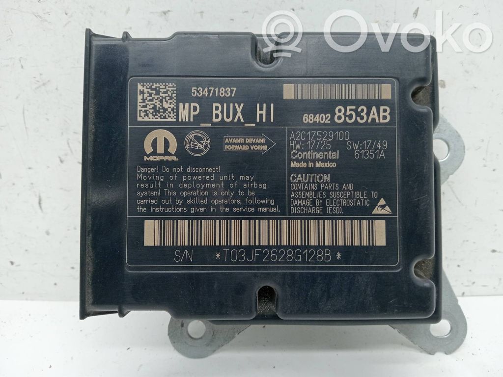 Airbag control unit/module   53471837