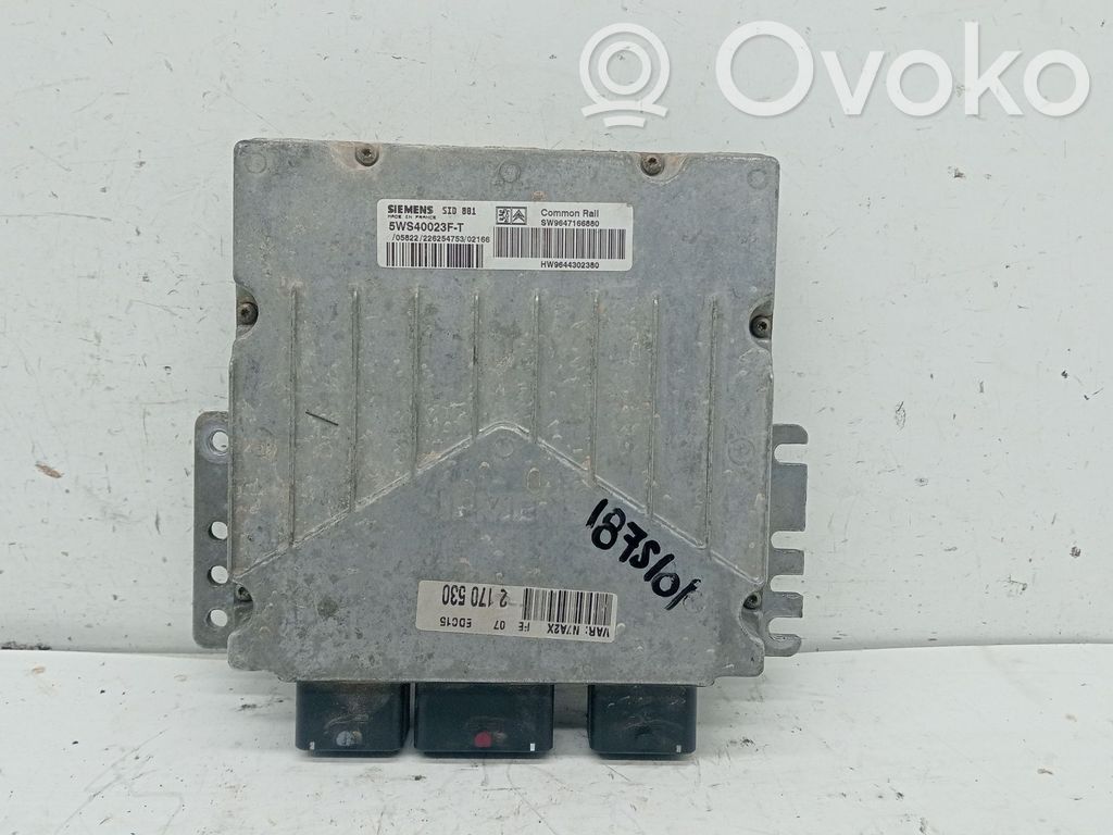 Engine control unit/module   9644302380,SW9647166880